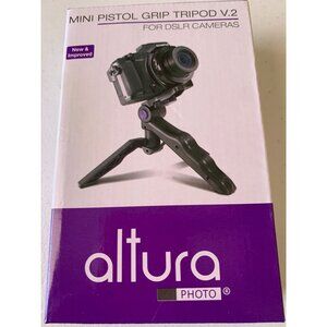 Mini Pistol Grip Tripod V.2 For DSLR Cameras By Altura Photo